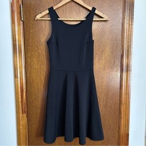 hollister women’s black skater mini dress size xs